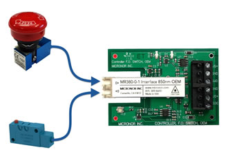 OEM Controller for Fiber Optic Emergency Stop and Signaling Sensors